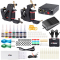 Professional Tattoo Gun Beginner Machine Kits Complete Popular Coil Tattoo Machine Set